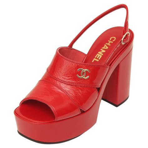 red chanel sandals|chanel sandals shop online.